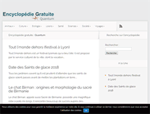 Tablet Screenshot of encyclopedie-quantum.com